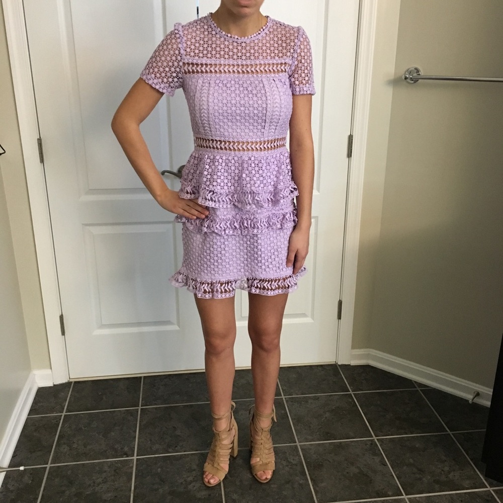 NWT INA Spring dress w/ unique crochet detail -SzS - Picture 3 of 6